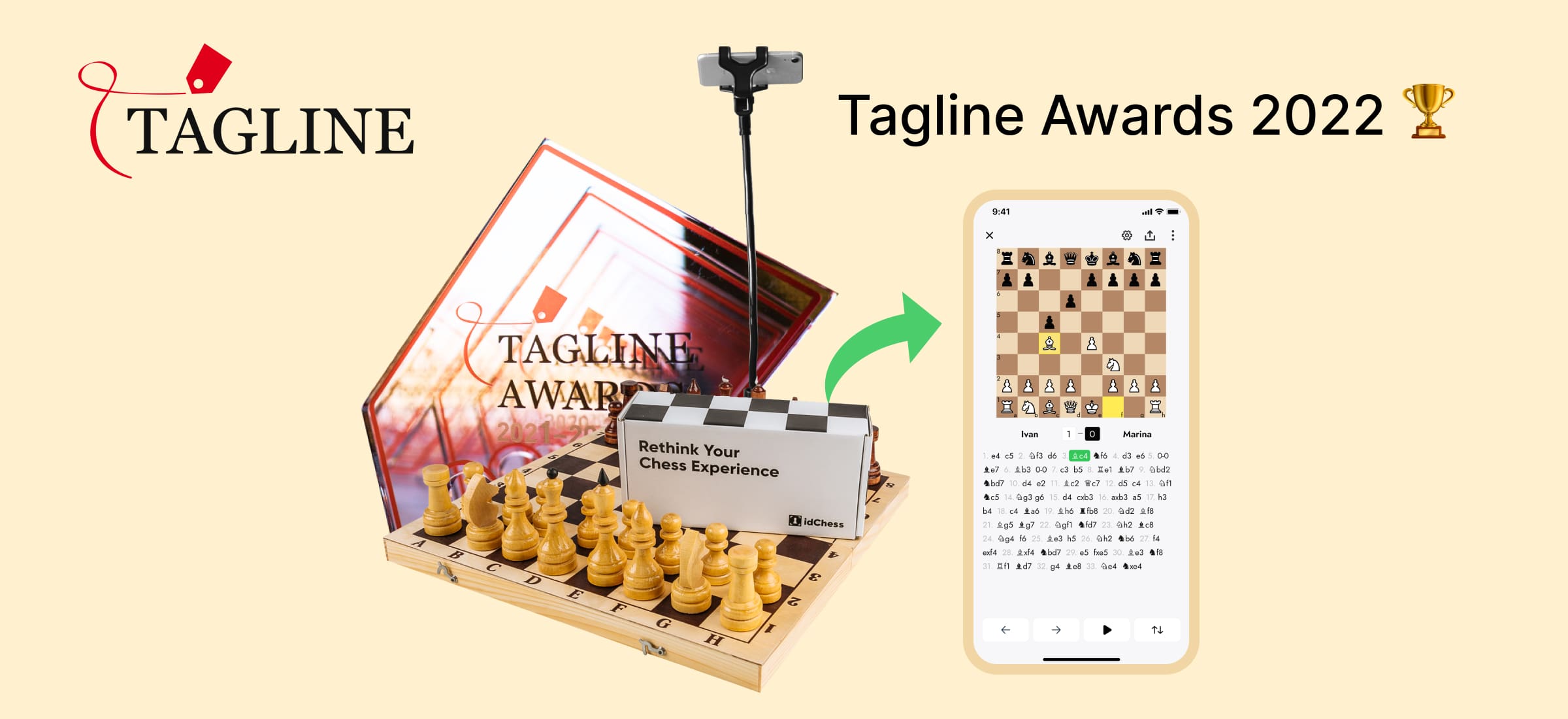 Tagline Awards 2022: продукт idChess – один из лучших в номинации AI